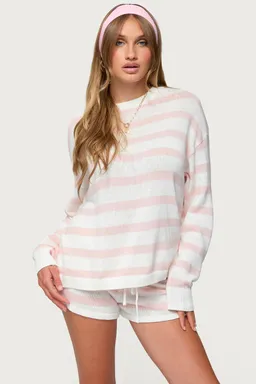 Amaris sweater oversize rayado de Edikted en Buzos y Sweaters para argentina