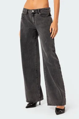 Jeans tiro bajo raelynn de Edikted en Pantalones para argentina