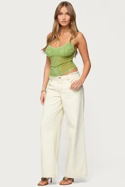 Top azelia chifón transparente de Edikted en Tops para argentina