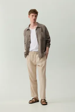 Pantalón jogger algodón lino de Lefties en Pantalones para argentina