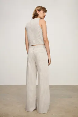Jeans wideleg rayas de Mango en Pantalones para argentina