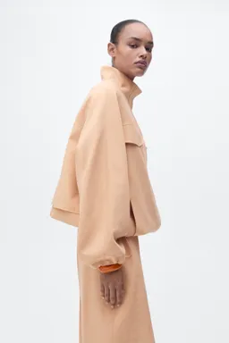 Chaqueta lyocell oversize bolsillos de Mango en Chaquetas para argentina