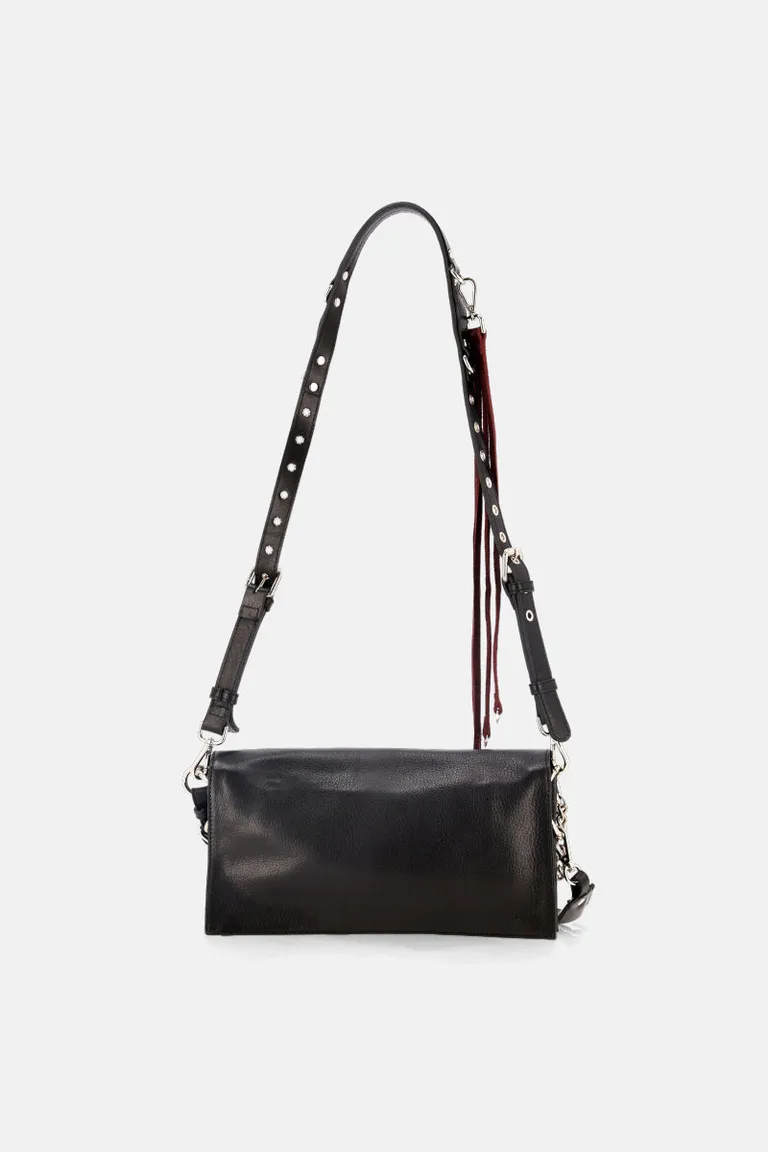 Cartera de cuero napado con diseño geométrico para un estilo sofisticado de Justaosadia en Bolsos y Carteras para argentina