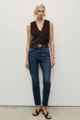 Jean newmom confort tiro alto de Mango en Pantalones para argentina