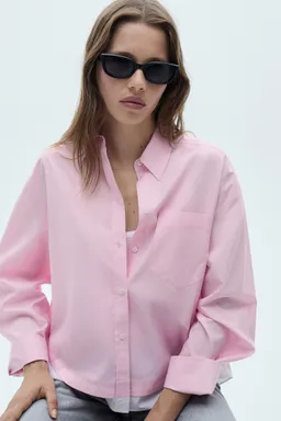 Camisa oversize bajo contraste de Mango en Camisas para argentina