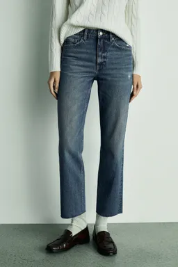 Jean blanca recto crop de Mango en Pantalones para argentina