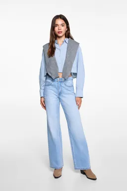 Camisa rayada combinada de Mango Teen en Camisas para argentina