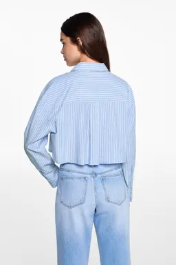 Camisa rayada combinada de Mango Teen en Camisas para argentina