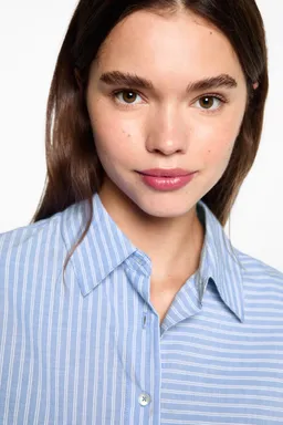 Camisa rayada combinada de Mango Teen en Camisas para argentina