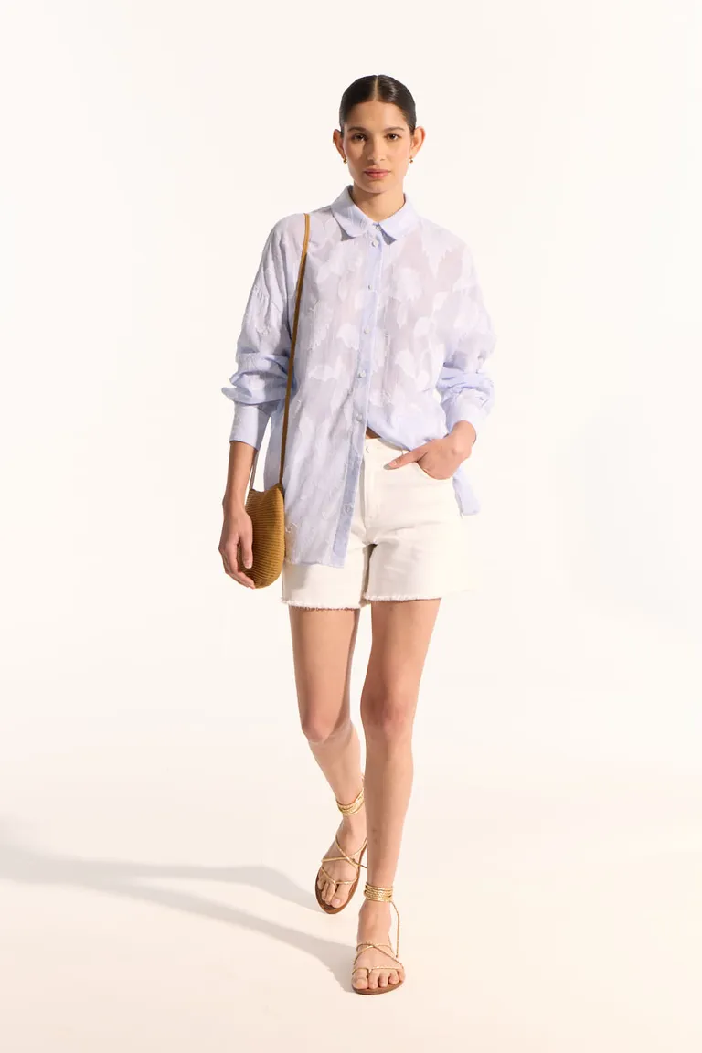 Shorts de corte recto y diseño de 5 bolsillos con acabado desflecado de Portsaid en Shorts para argentina