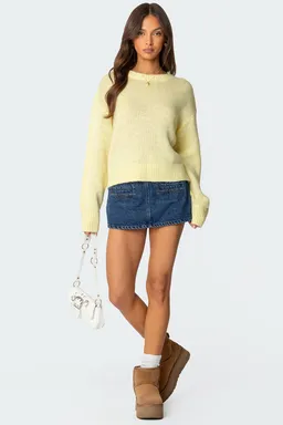 Mini falda pantalón anita denim de Edikted en Shorts para argentina