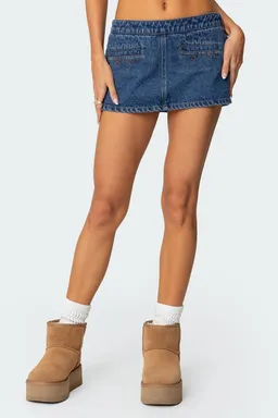 Mini falda pantalón anita denim de Edikted en Shorts para argentina