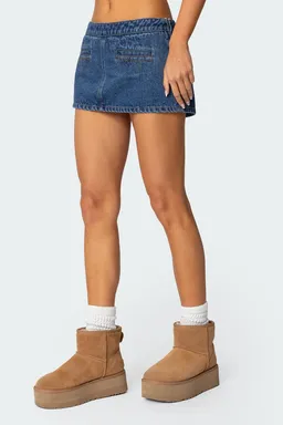 Mini falda pantalón anita denim de Edikted en Shorts para argentina