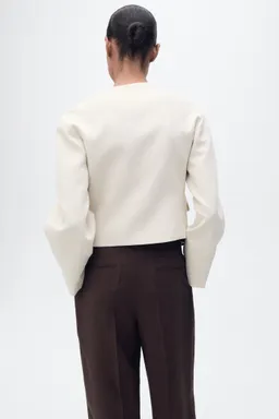 Chaqueta mezcla lino botones de Mango en Chaquetas para argentina