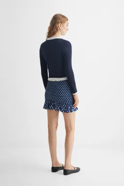 Falda fruncida estampada de Mango Teen en Faldas para argentina