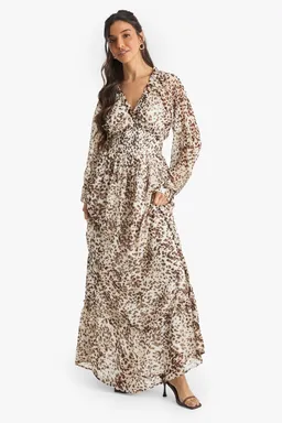 Maxi vestido leopardo dobby de Boohoo en Vestidos para argentina