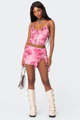 Musculosa estampada malla wanda de Edikted en Tops para argentina
