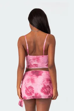 Musculosa estampada malla wanda de Edikted en Tops para argentina