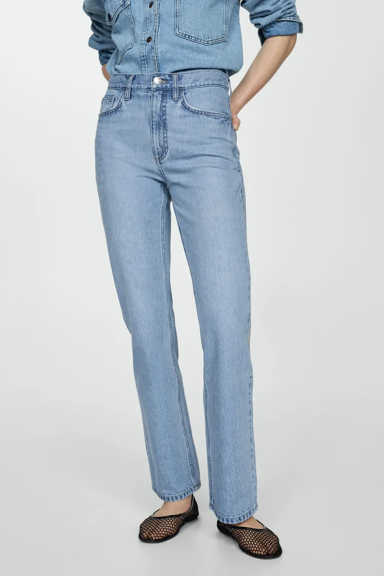 Jeans rectos tiro medio de Mango en Pantalones para argentina