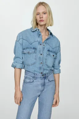 Jeans rectos tiro medio de Mango en Pantalones para argentina