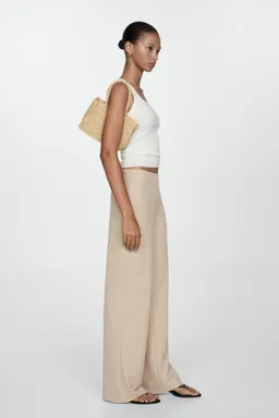 Pantalón recto fluido de Mango en Pantalones para argentina