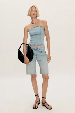 Bermudas jean corte recto de Mango en Shorts para argentina