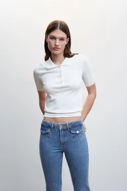 Jeans flare con bolsillos de Mango en Pantalones para argentina