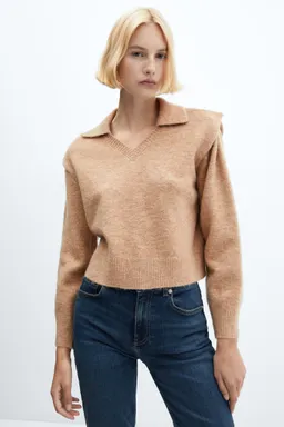 Jersey polo con hombreras de Mango en Buzos y Sweaters para argentina