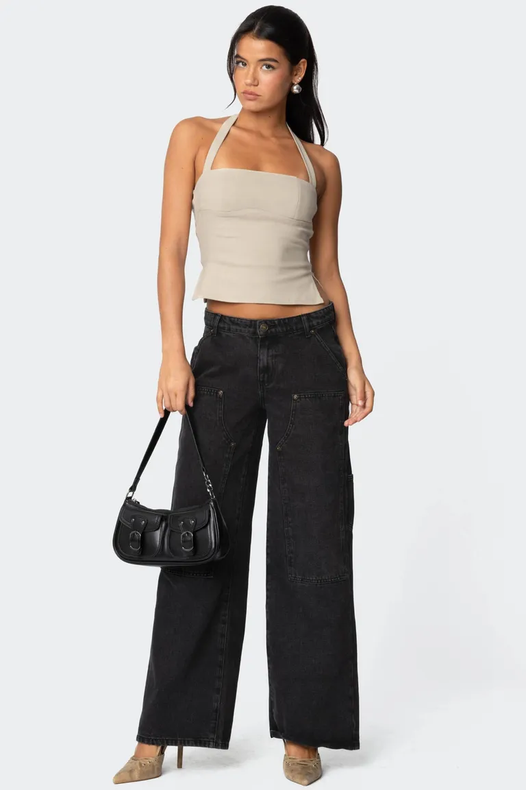Jeans carpenter tiro bajo ayla de Edikted en Pantalones para argentina