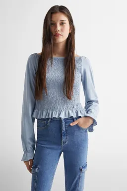 Jeans flare cargo de Mango Teen en Pantalones para argentina