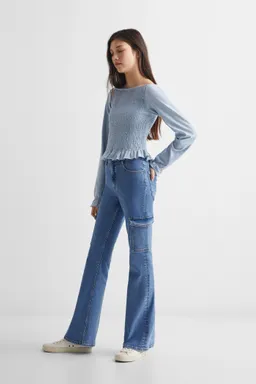 Jeans flare cargo de Mango Teen en Pantalones para argentina