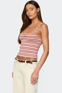 Musculosa adelia fruncida rayas de Edikted en Tops para argentina