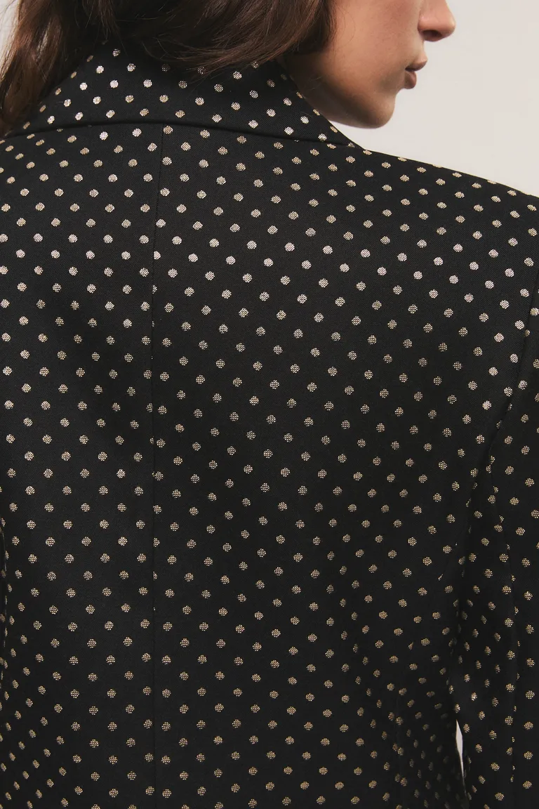 Blazer de corte entallado con diseño de lunares y botones al frente de Kosiuko en Blazers para argentina