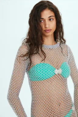 Vestido malla metalizada de Mango en Swimwear y Beachwear para argentina