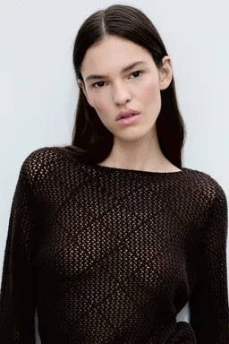 Sweater calado algodón de Mango en Buzos y Sweaters para argentina