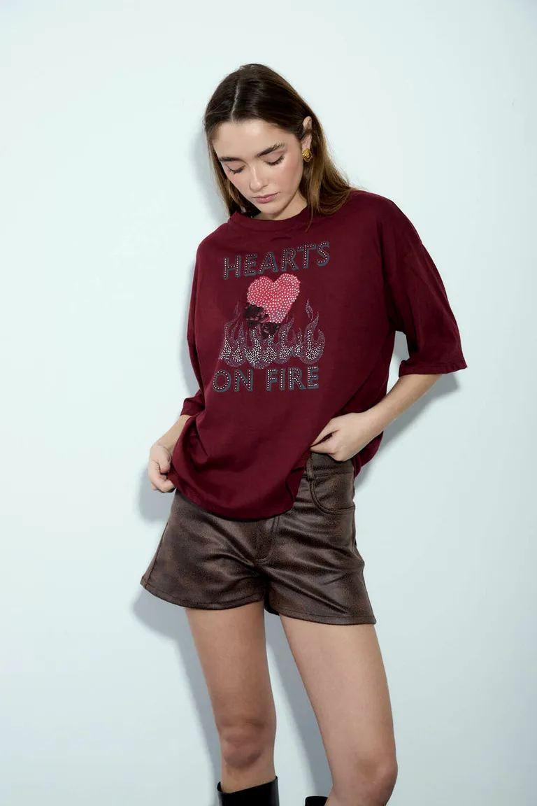 Remerón estampa hearts de Audaz en Remeras para argentina