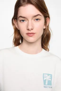 Remera estampada algodón de Mango Teen en Remeras para argentina