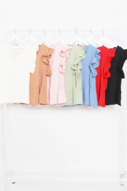 Blusa con Volados de Newliza en Blusas para argentina
