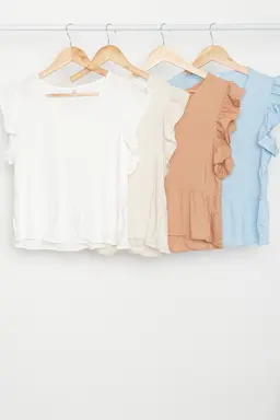 Blusa con Volados de Newliza en Blusas para argentina