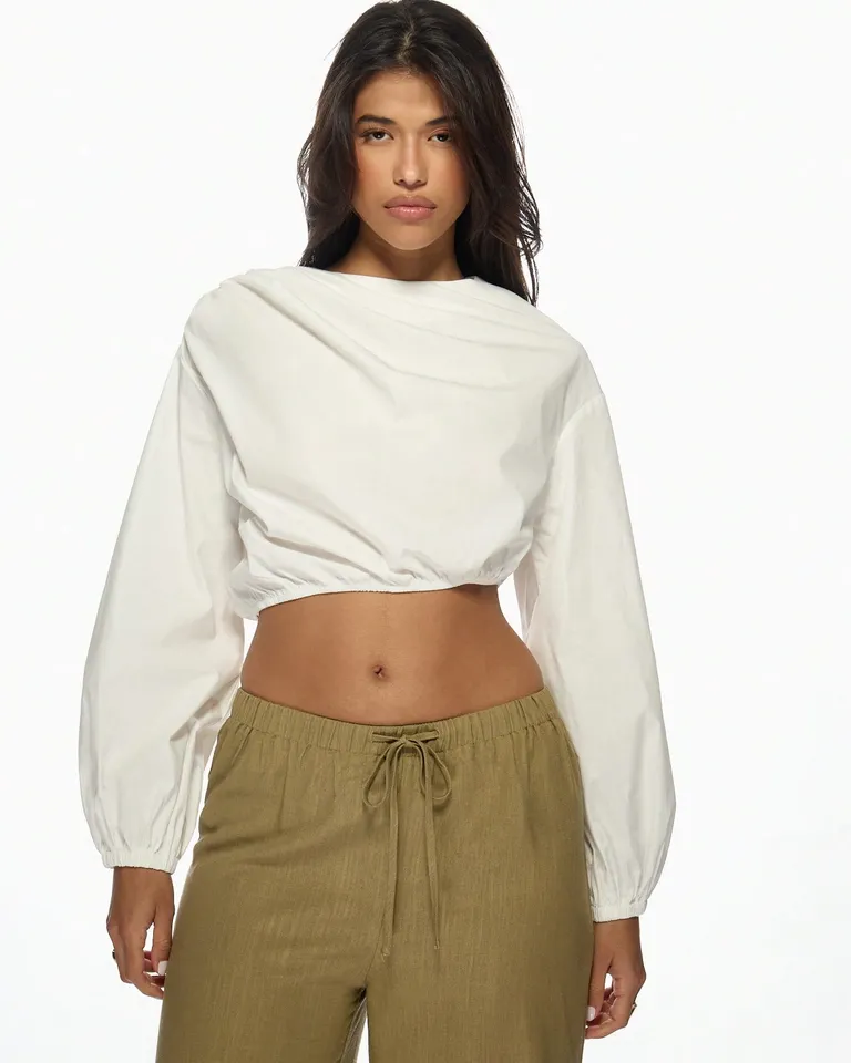 Blusa manga abullonada asimétrica de Missguided en Blusas para argentina