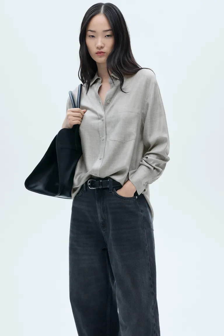 Camisa con bolsillo parche de Mango en Camisas para argentina