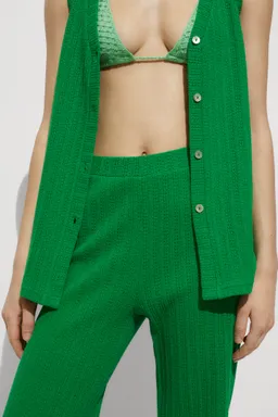 Pantalón recto crochet de Mango en Pantalones para argentina