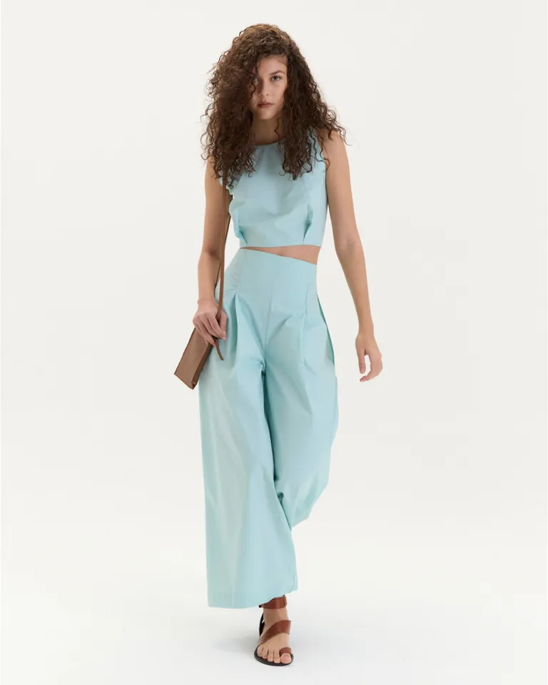 Pantalón Sika de Pierna Ancha y Calce Relajado - Diseño Elegante y Cómodo de Blue Sheep en Pantalones para argentina