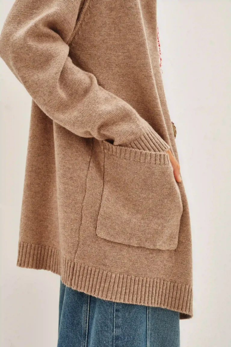 Cárdigan abierto con bolsillos frontales y terminaciones en rib de Rapsodia en Buzos y Sweaters para argentina