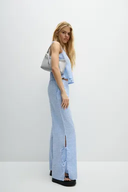 Pantalón textura cuadro vichy de Lefties en Pantalones para argentina
