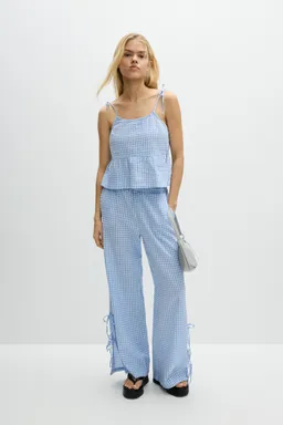 Pantalón textura cuadro vichy de Lefties en Pantalones para argentina