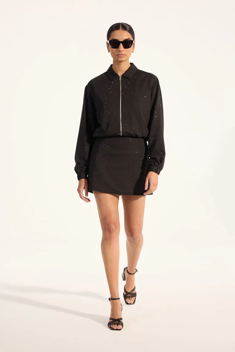 Chaqueta bomber con detalles de strass y cierre frontal de Portsaid en Chaquetas para argentina