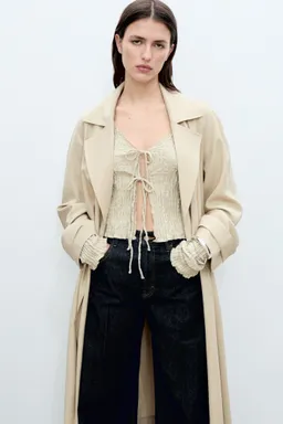 Trench suave con cinturón de Mango en Chaquetas para argentina