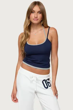 Musculosa halter roya con capas de Edikted en Tops para argentina