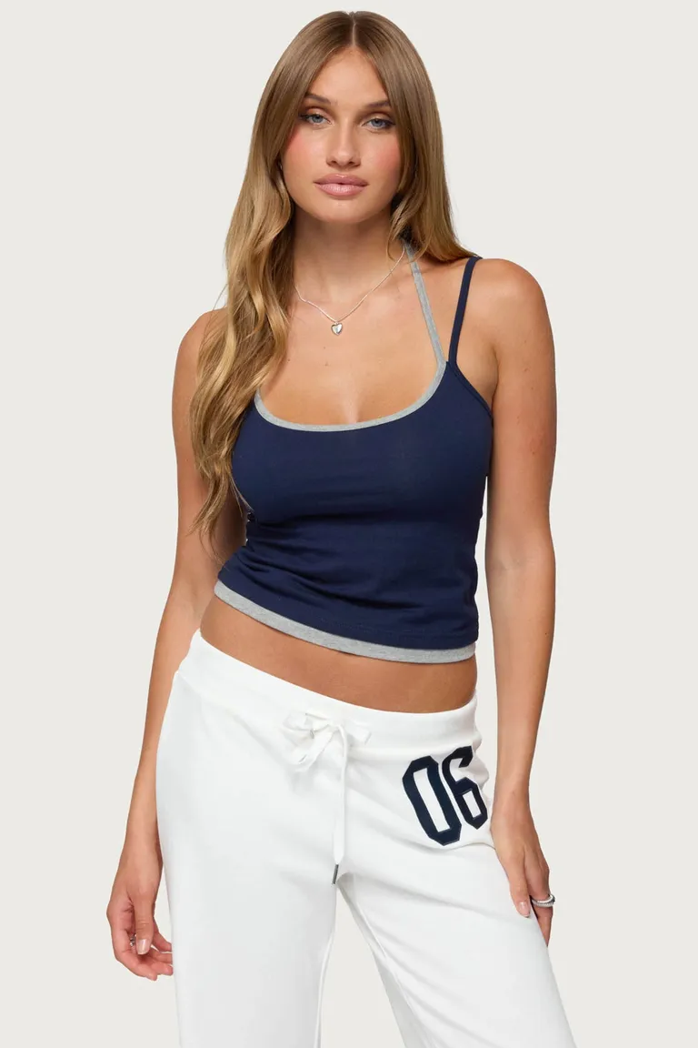 Musculosa halter roya con capas de Edikted en Tops para argentina